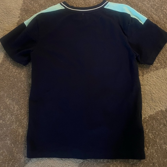 Lacoste sport boys shirt . Size 12. Dark blue white light green . Short sleeve - Picture 4 of 6
